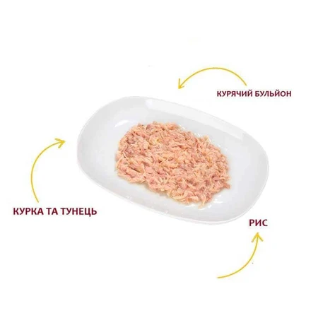 Almo Nature HFC Sterilised Cat Chicken with Tuna - Консервований корм з куркою та тунцем для стерилізованих котів (рублене м’ясо), 50 г: ціни та характеристики