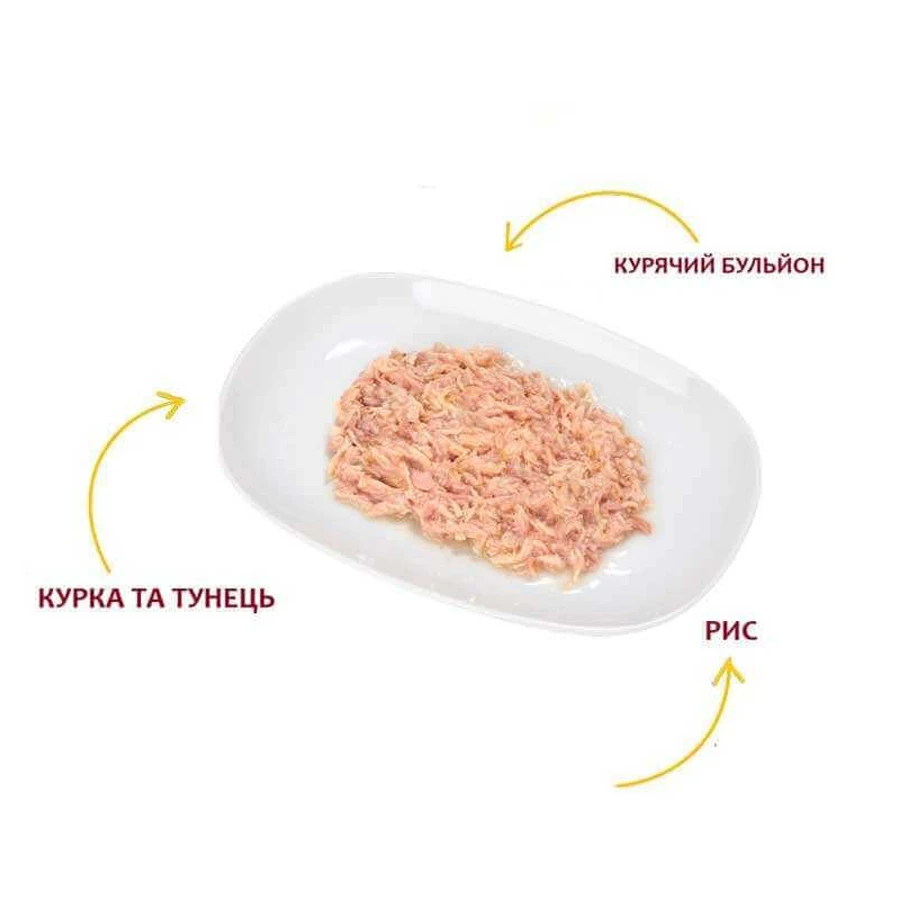Almo Nature HFC Sterilised Cat Chicken with Tuna - Консервований корм з куркою та тунцем для стерилізованих котів (рублене м’ясо), 50 г: ціни та характеристики