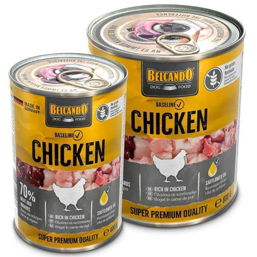 Belcando Baseline Chicken - Консервированный корм с курицей для взрослых собак, 400 г: цены и характеристики