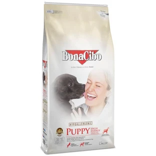 BonaCibo (БонаСибо) Puppy High Energy Chicken&Rice with Anchovy - Сухой корм с мясом курицы, анчоусами и рисом для активных щенков всех пород до 12 месяцев, 15 кг