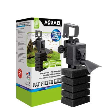 AquaEl (АкваЕль) Filter Pat-mini - Мініатюрний турбінний фільтр для прісноводних акваріумів об'ємом 10-120 л: ціни та характеристики