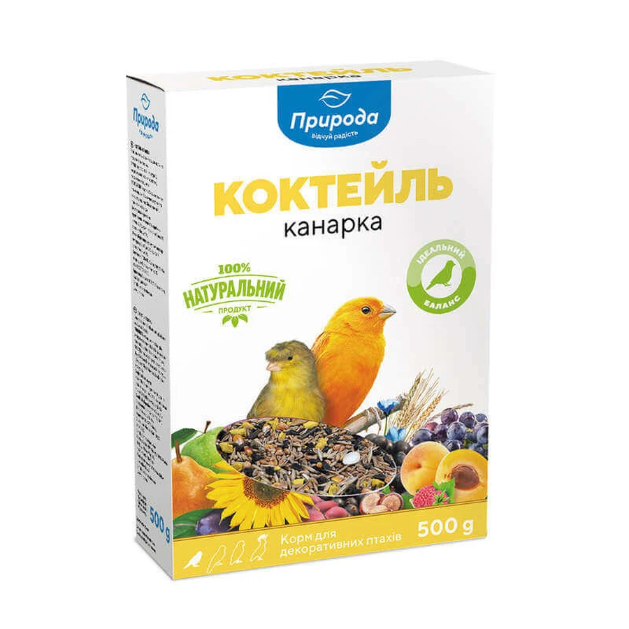 ТМ Природа Корм ​​Коктейль Канарейка для канареек и декоративных птиц, 500 г: цены и характеристики