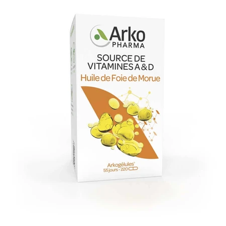 Arkopharma Arkocapsule Cod Liver Oil 220 капсул: цены и характеристики