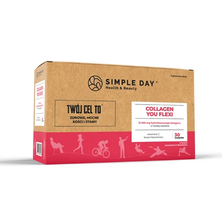 Simple Day Collagen You Flexi, со вкусом малины и лимона, 30 пакетиков: цены и характеристики