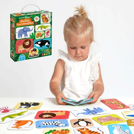 Пазли CzuCzu Wild Animals Matching Puzzles для дітей від 18 місяців, 36 елементів: ціни та характеристики