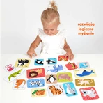 Пазли CzuCzu Wild Animals Matching Puzzles для дітей від 18 місяців, 36 елементів: ціни та характеристики