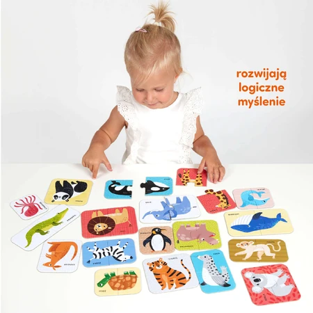 Пазли CzuCzu Wild Animals Matching Puzzles для дітей від 18 місяців, 36 елементів: ціни та характеристики