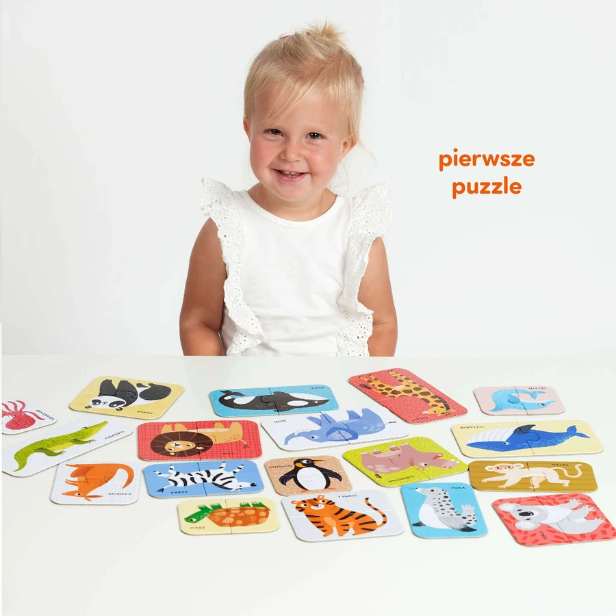 Пазли CzuCzu Wild Animals Matching Puzzles для дітей від 18 місяців, 36 елементів: ціни та характеристики