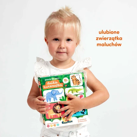 Пазли CzuCzu Wild Animals Matching Puzzles для дітей від 18 місяців, 36 елементів: ціни та характеристики