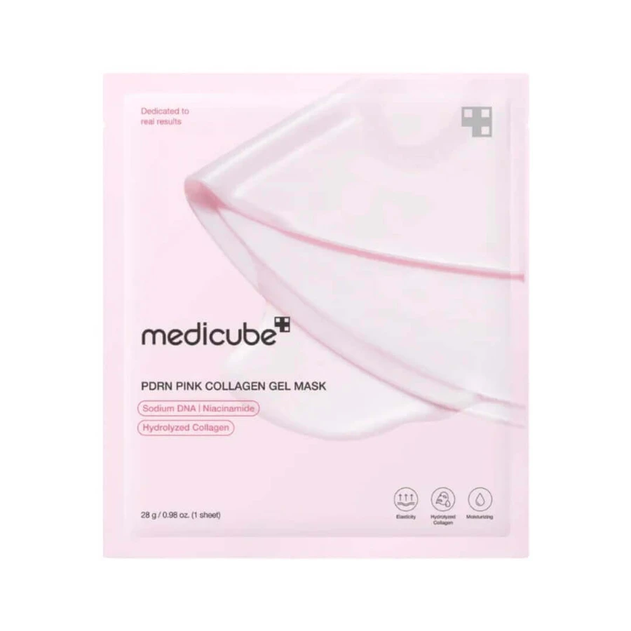 Розовая коллагеновая гелевая маска для лица PDRN, 28 г, Medicube: цены и характеристики