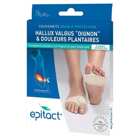 Epitact Coussinets Двойная защита Hallux Valgus "Oignon" et Douleurs Plantaires 1 пара: цены и характеристики