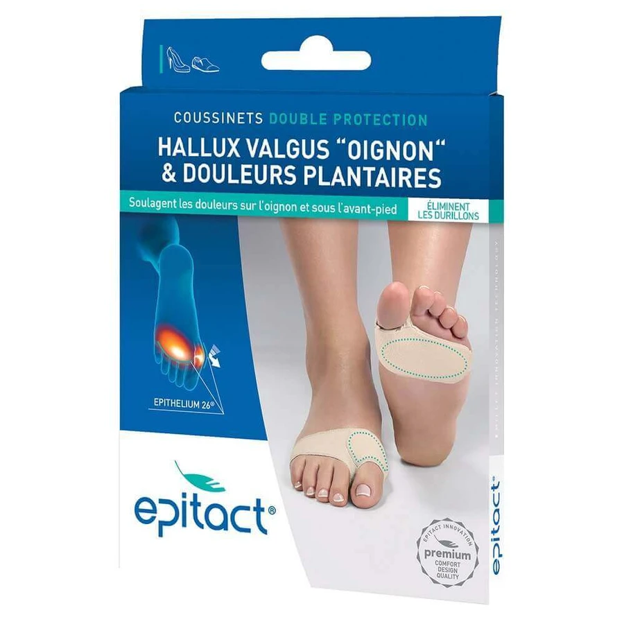 Epitact Coussinets Двойная защита Hallux Valgus "Oignon" et Douleurs Plantaires 1 пара: цены и характеристики