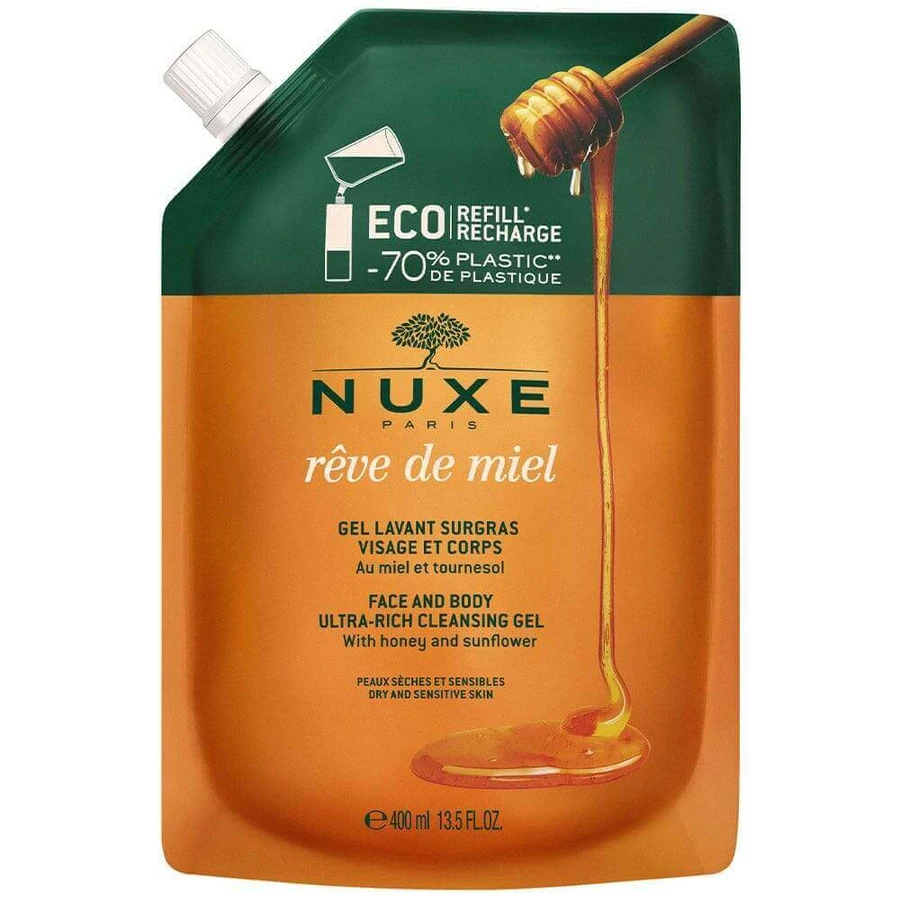 Nuxe Reve De Miel Eco Refill Gel Lavant Surgras 400 мл: цены и характеристики