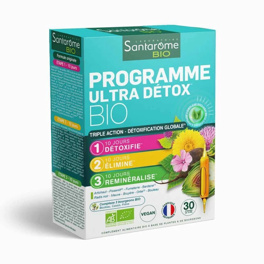 Santarome Bio Detox Programme 30 ампул: цены и характеристики