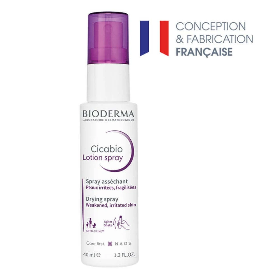 Відновлювальний сушильний спрей для пошкодженої шкіри BioDerma Cicabio 40мл: ціни та характеристики
