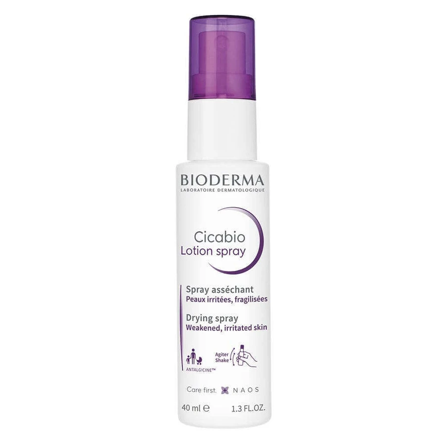 Відновлювальний сушильний спрей для пошкодженої шкіри BioDerma Cicabio 40мл: ціни та характеристики