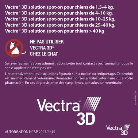 Ceva Vectra Spot-on розчин для собак >10-25 кг 3 піпетки: ціни та характеристики