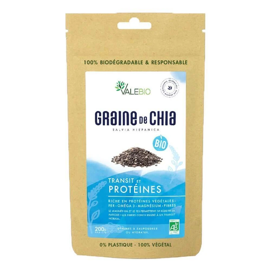 Valebio Organic Chia Seeds Super Food 200g: цены и характеристики