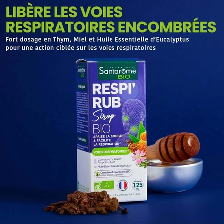Santarome Organic Respi'rub Сироп для носа и горла 125 мл: цены и характеристики