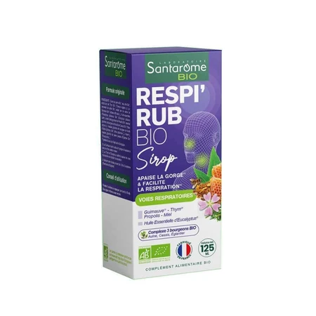 Santarome Organic Respi'rub Сироп для носа и горла 125 мл: цены и характеристики