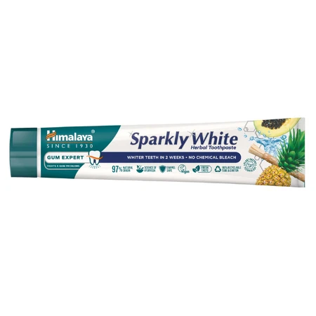 Набір Himalaya Sparkly White, трав'яна зубна паста, відбілююча, 2 x 75 мл: ціни та характеристики