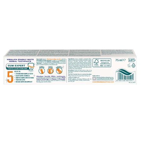 Набір Himalaya Sparkly White, трав'яна зубна паста, відбілююча, 2 x 75 мл: ціни та характеристики
