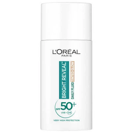 L'Oreal Bright Reveal Daily, цветной флюид, тонированное сияние, SPF 50+, 50 мл: цены и характеристики