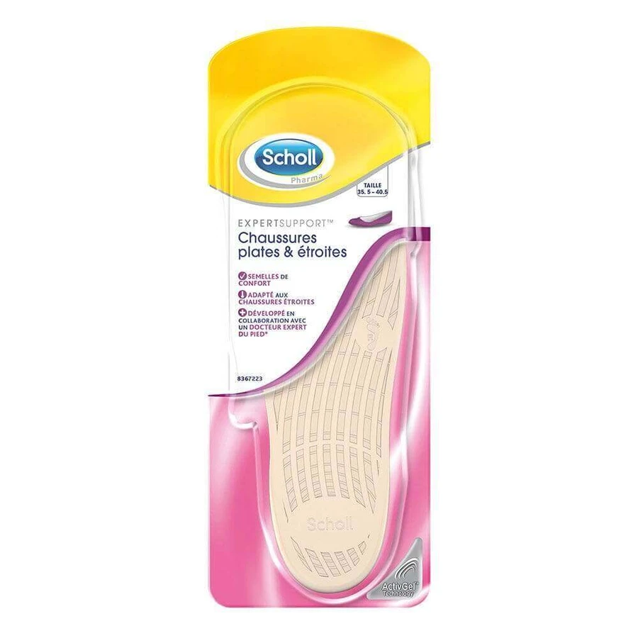 Устілки для пласких туфель Scholl розмір 35-40,5 1 пара Activgel: ціни та характеристики