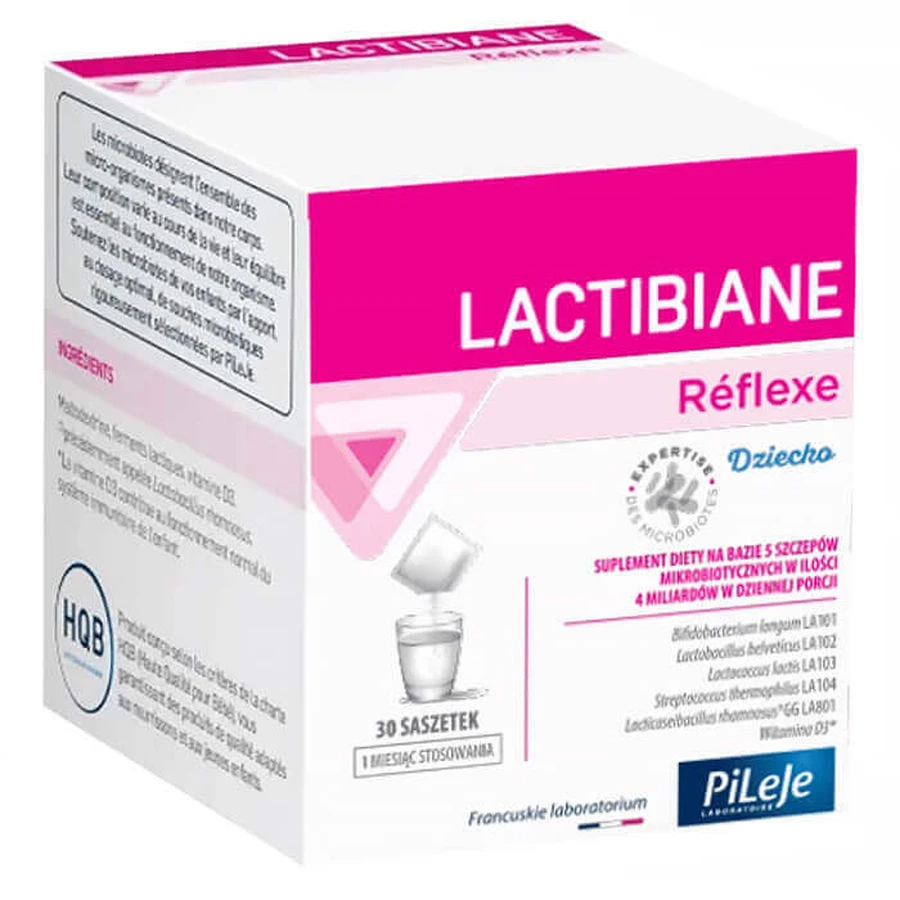 Lactibiane Reflexe Baby, 1 г x 30 пакетиков: цены и характеристики