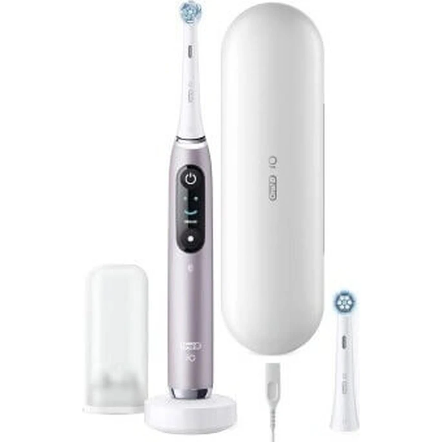 Oral B EK iO Series 9 Rose Quartz + тримач для зубної щітки + дорожній чохол 1×1 набір, електронна зубна щітка: ціни та характеристики