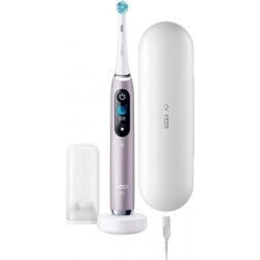 Oral B EK iO Series 9 Rose Quartz + тримач для зубної щітки + дорожній чохол 1×1 набір, електронна зубна щітка: ціни та характеристики
