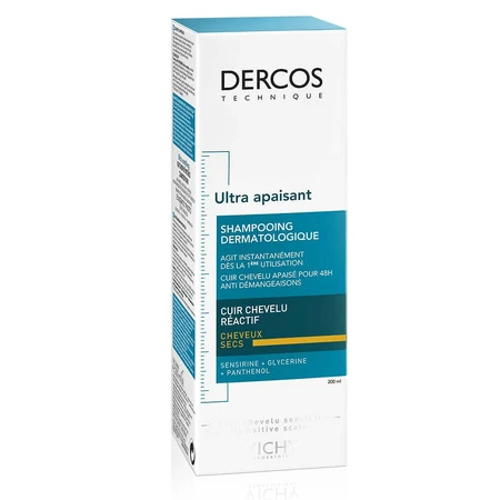 Vichy Dercos Ультразаспокійливий шампунь для сухого волосся 200 мл: ціни та характеристики