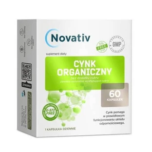 Novativ Organic Zinc, 60 капсул
