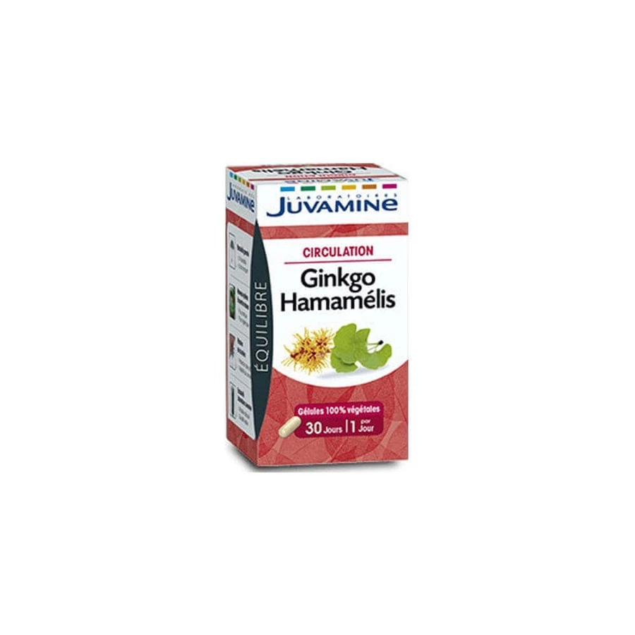 Juvamine Ginkgo Hamamelis Circulation 30 капсул: ціни та характеристики