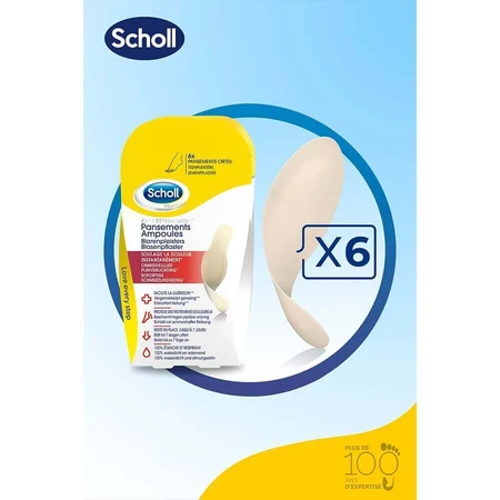 Scholl Маленькие повязки от мозолей для пальцев ног x6: цены и характеристики