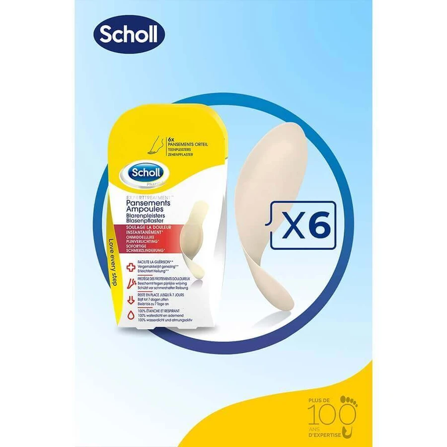 Scholl Маленькие повязки от мозолей для пальцев ног x6: цены и характеристики