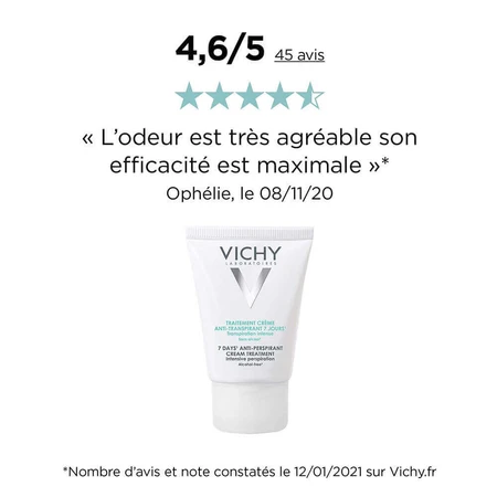Крем-антиперспирант Vichy 7 Day, 30 мл: цены и характеристики