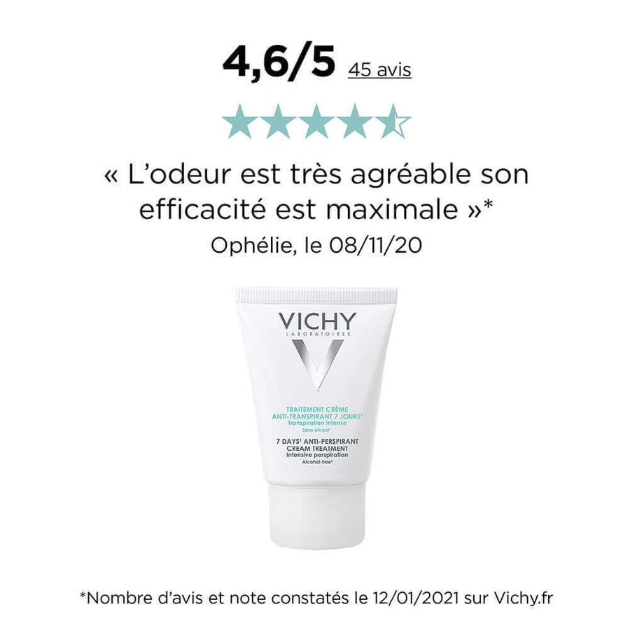 Крем-антиперспирант Vichy 7 Day, 30 мл: цены и характеристики