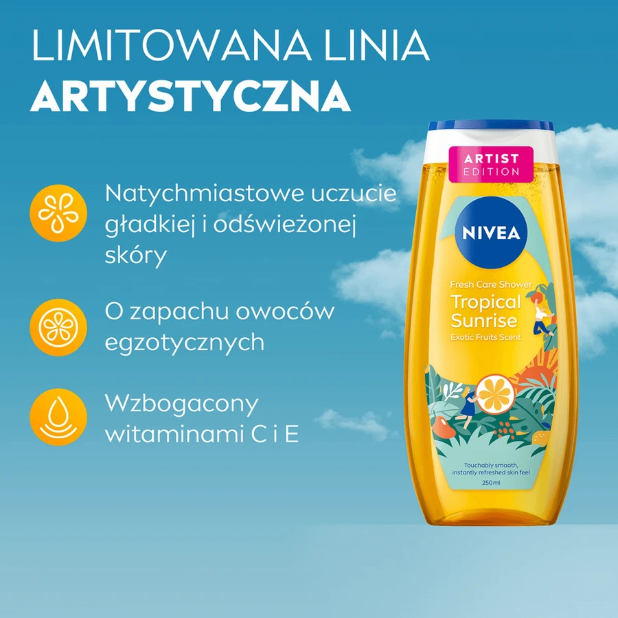 Nivea, Гель для душа, Тропический восход, 250 мл: цены и характеристики