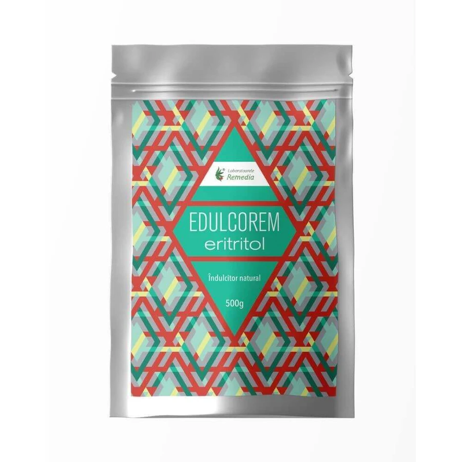 Натуральный подсластитель Edulcorem Erythritol, 500 г, Remedia: цены и характеристики