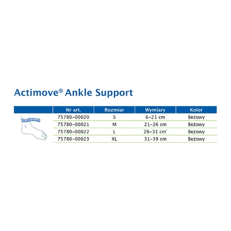 Actimove Arthritis Care, бандаж на голеностоп для людей с артритом, бежевый, размер M: цены и характеристики