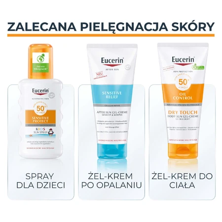 Eucerin Sun Protection Oil Control, прозрачный защитный спрей, ультралегкий, SPF 50+, 200 мл: цены и характеристики