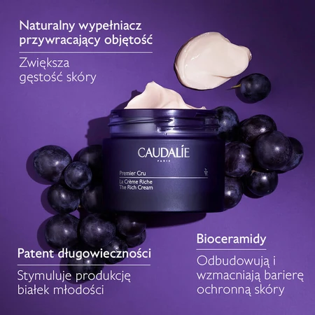 Caudalie Premier Cru, крем для обличчя з насиченою текстурою, відновлювальний, 50 мл: ціни та характеристики