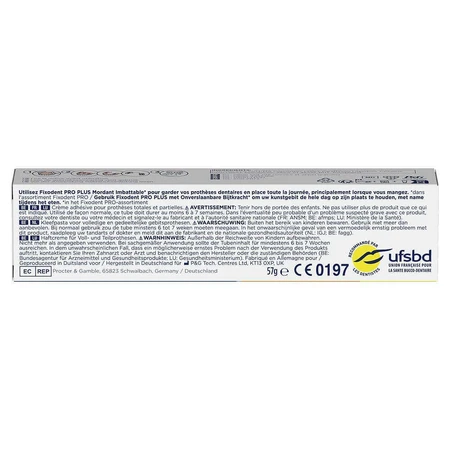 Fixodent Pro plus Адгезивний крем для зубних протезів 57г: ціни та характеристики