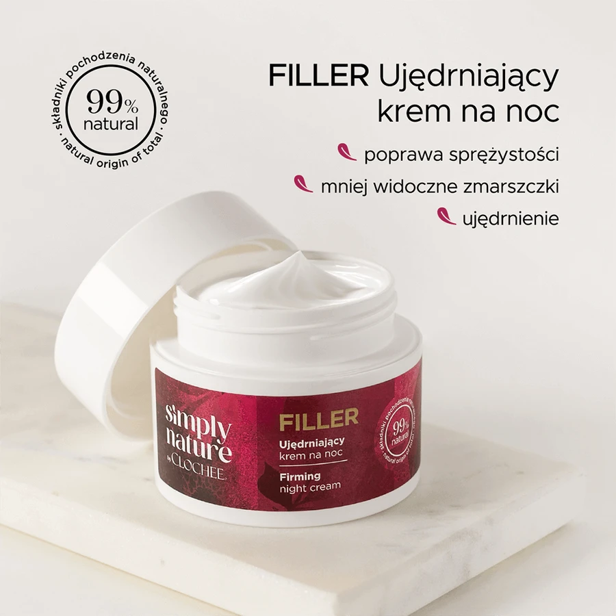 Clochee Simply Nature Filler, зміцнюючий нічний крем, 50 мл: ціни та характеристики