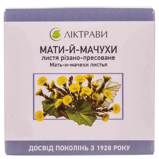 Мати-й-мачухи листя листя 40 г пачка, з внутр. пакетом
