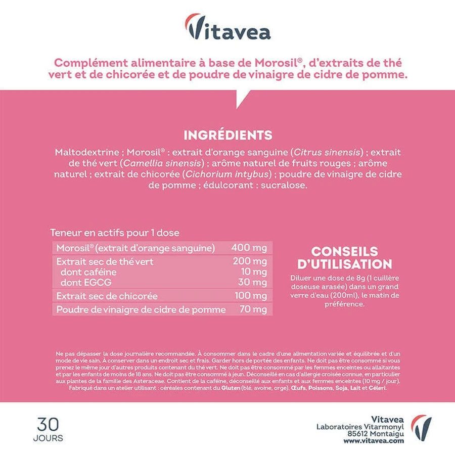Vitavea Santé Morosil 400 Схуднення 4 в 1 зі смаком червоних фруктів 240г: ціни та характеристики