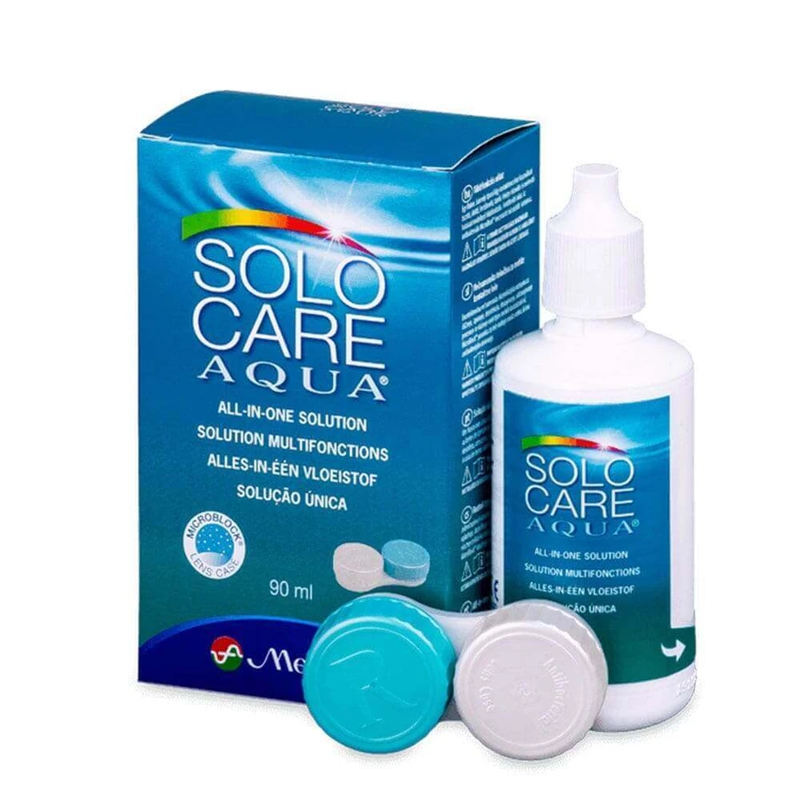 Menicon Solocare Aqua Багатофункціональний розчин для м'яких лінз 90мл: ціни та характеристики