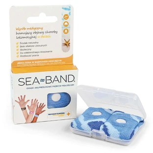 Sea-Band, акупрессурные ленты против тошноты для детей, голубые, 2 штуки
