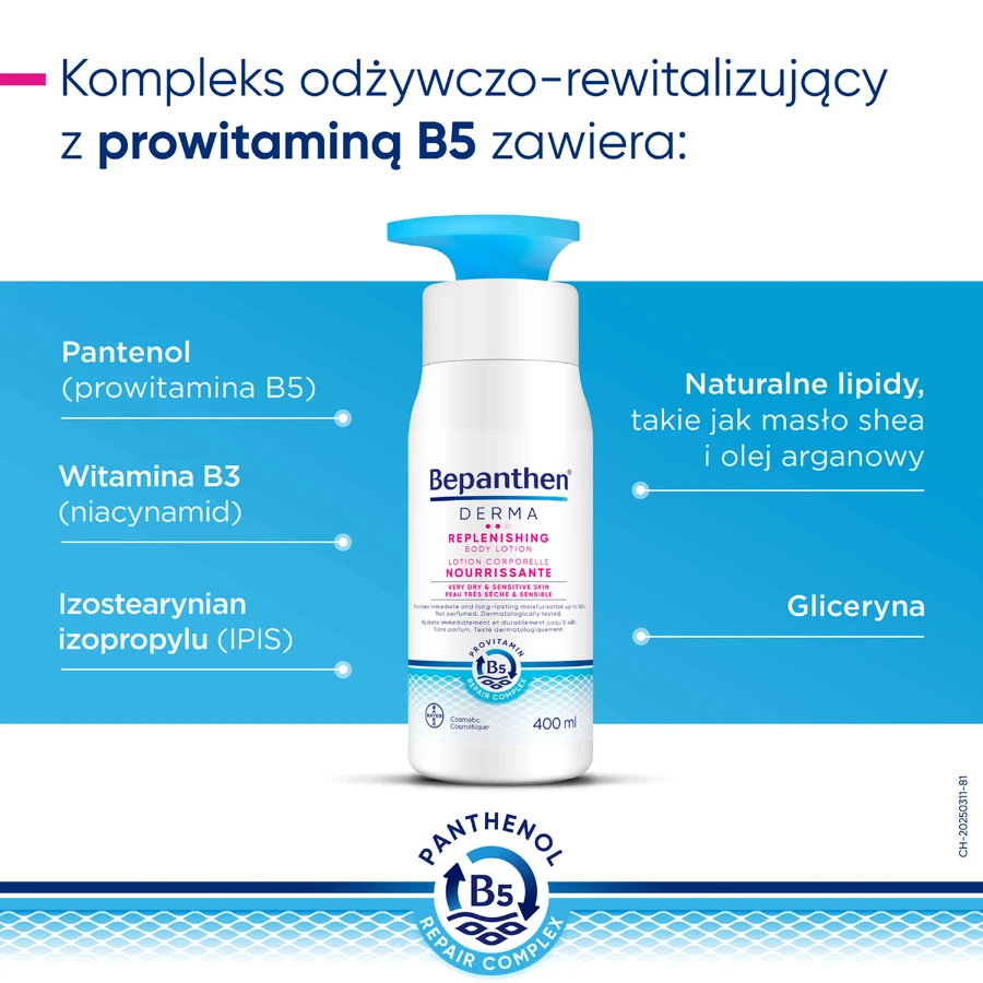 Bepanthen Derma Відновлювальний, глибоко живильний лосьйон для тіла, 400 мл: ціни та характеристики